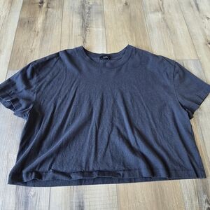 nuuds Black Crop Everday Tee